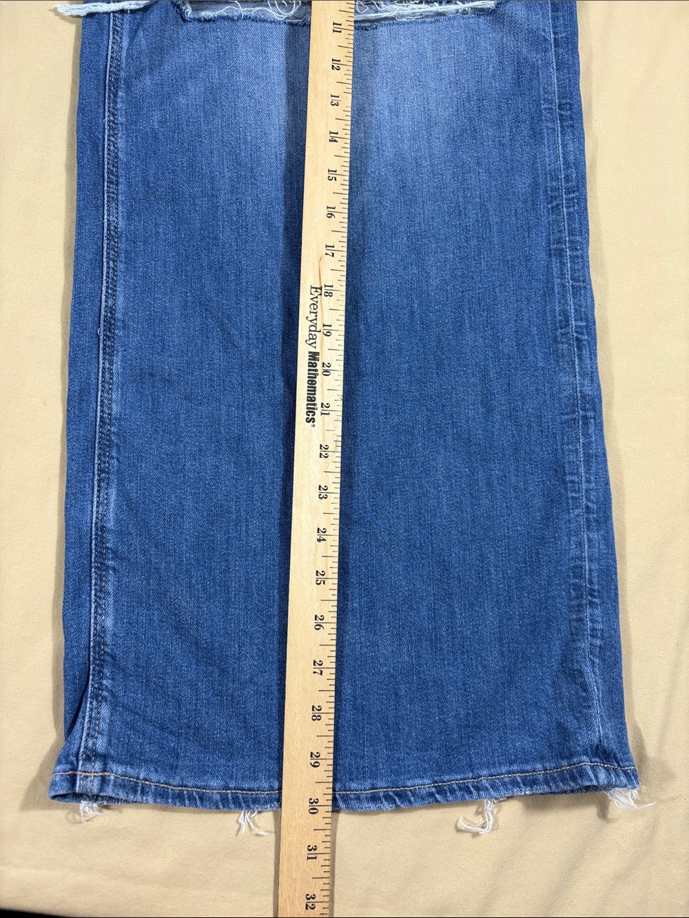 NWT American Eagle Stretch High Rise Curvy Baggy Wide Leg Jeans Size 16 Regular - Picture 8 of 12